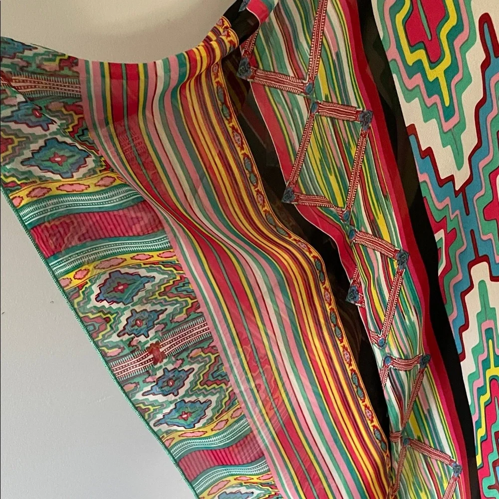 Colorful Striped Coverup - Picture 3 of 9